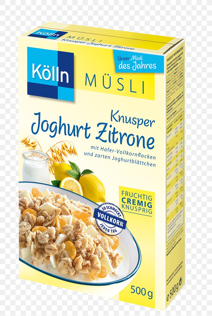 Muesli Peter Kölln GmbH & Co. KGaA Corn Flakes Breakfast Cereal, PNG, 733x1221px, Muesli, Avena, Breakfast, Breakfast Cereal, Cereal Download Free