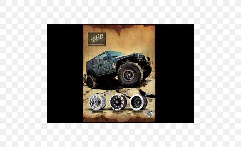 Tire Car Toyota Land Cruiser Jeep Off-roading, PNG, 500x500px, Tire, Alloy Wheel, American Racing, Automotive Design, Automotive Exterior Download Free