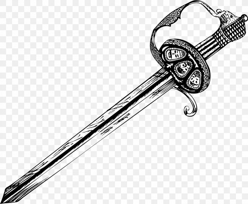 Drawing Sword Clip Art, PNG, 1394x1149px, Drawing, Art, Black And White, Body Jewelry, Brush Download Free