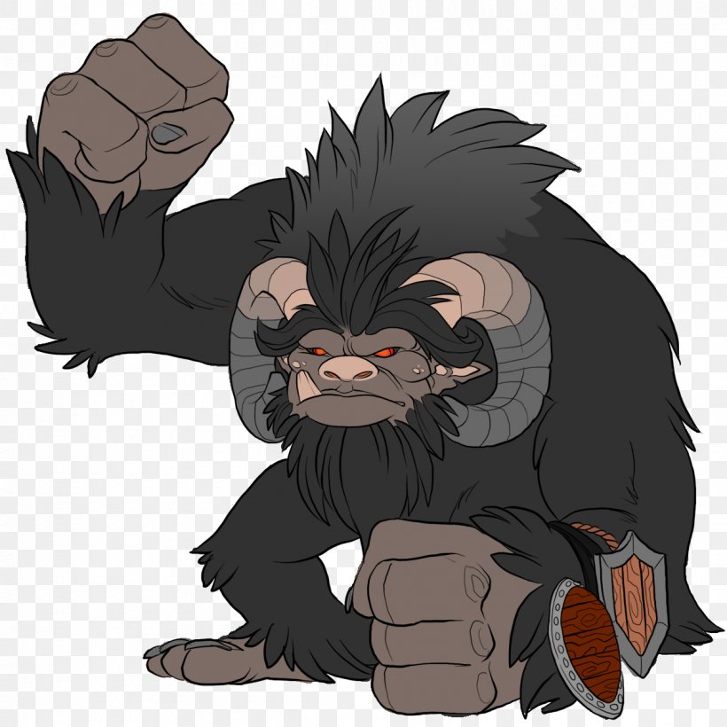 Gorilla Cat Werewolf Mammal, PNG, 1200x1200px, Gorilla, Ape, Carnivoran, Cartoon, Cat Download Free