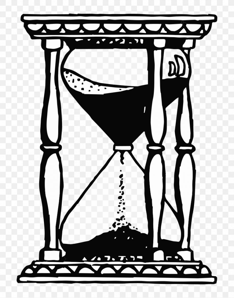 Hourglass Figure Sand Clip Art, PNG, 884x1123px, Hourglass, Black And White, Clock, Drinkware, Furniture Download Free