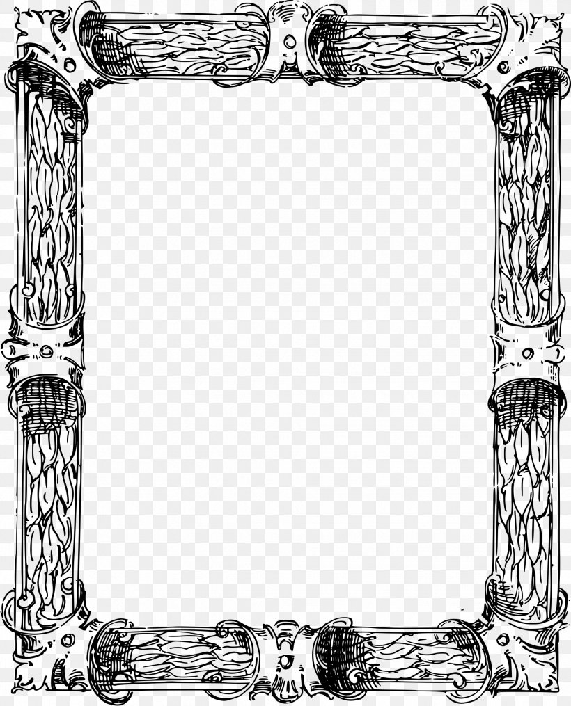 Picture Frames 2016 Audi A4 Clip Art, PNG, 1938x2400px, Picture Frames, Arch, Black And White, Column, Craft Download Free