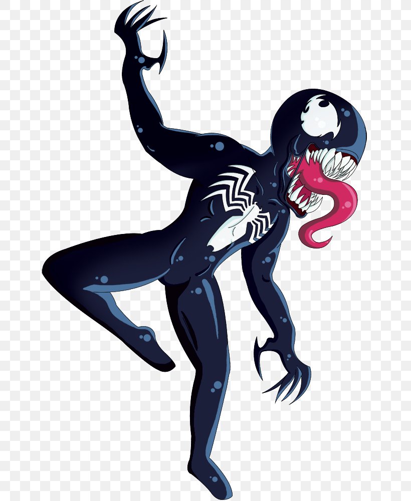 Venom Supervillain Cartoon Character, PNG, 672x1000px, Venom, Cartoon, Character, Fiction, Fictional Character Download Free
