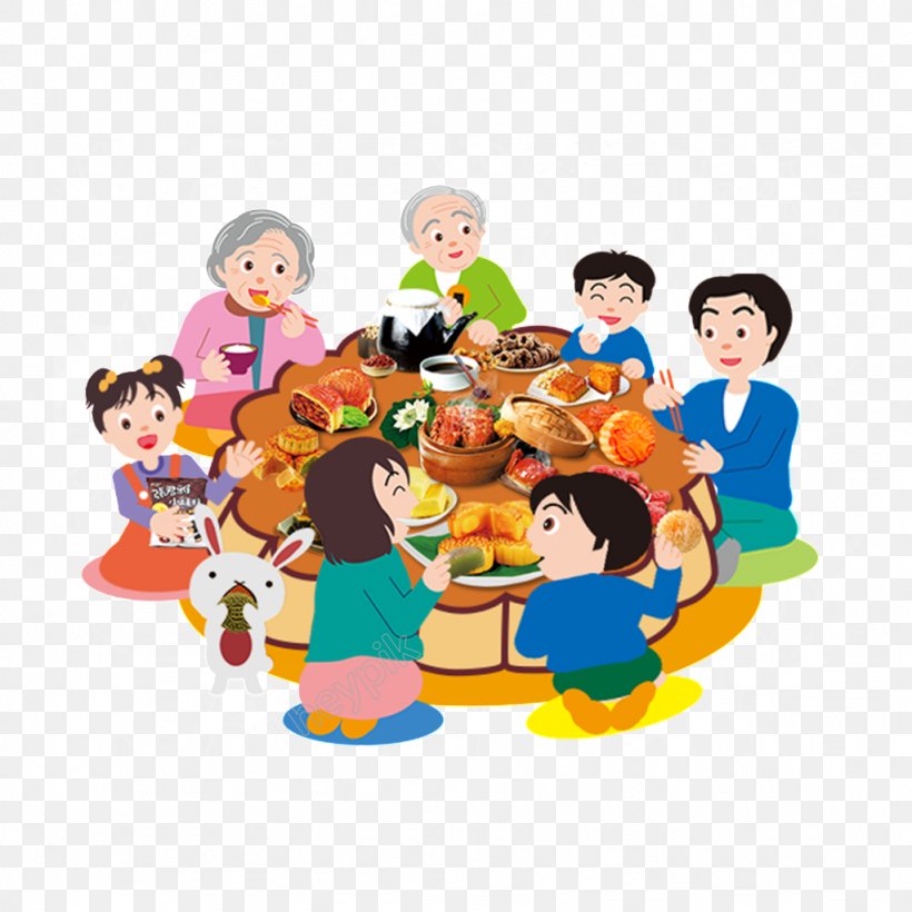Family Reunion Mid-Autumn Festival Mooncake Image, PNG, 1024x1024px, Family Reunion, Animated Cartoon, Animation, Art, Cartoon Download Free