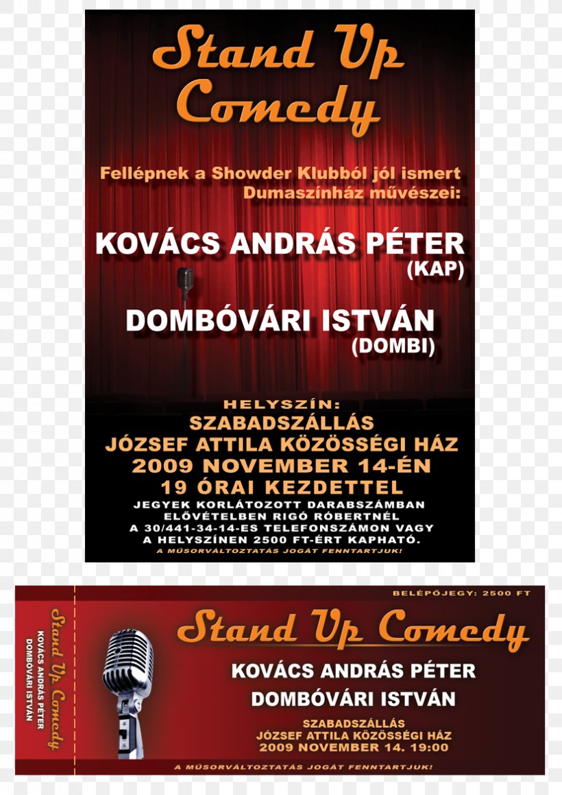 Comedian Stand-up Comedy Ticket Flyer, PNG, 827x1169px, Comedian, Advertising, Art, Brand, Comedy Download Free