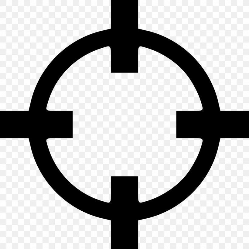 Reticle, PNG, 980x980px, Reticle, Black And White, Cross, Royaltyfree, Symbol Download Free
