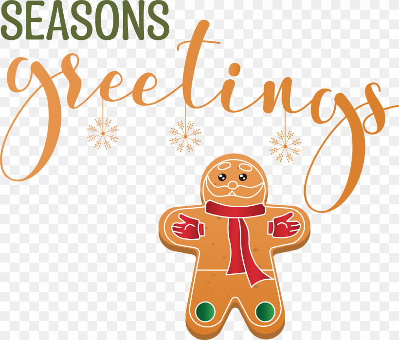 Seasons Greetings, PNG, 6760x5765px, Seasons Greetings, Gingerbread, Merry Christmas Download Free