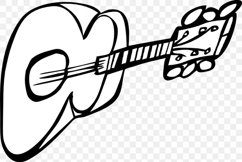Electric Guitar Black And White Clip Art, PNG, 999x669px, Watercolor, Cartoon, Flower, Frame, Heart Download Free