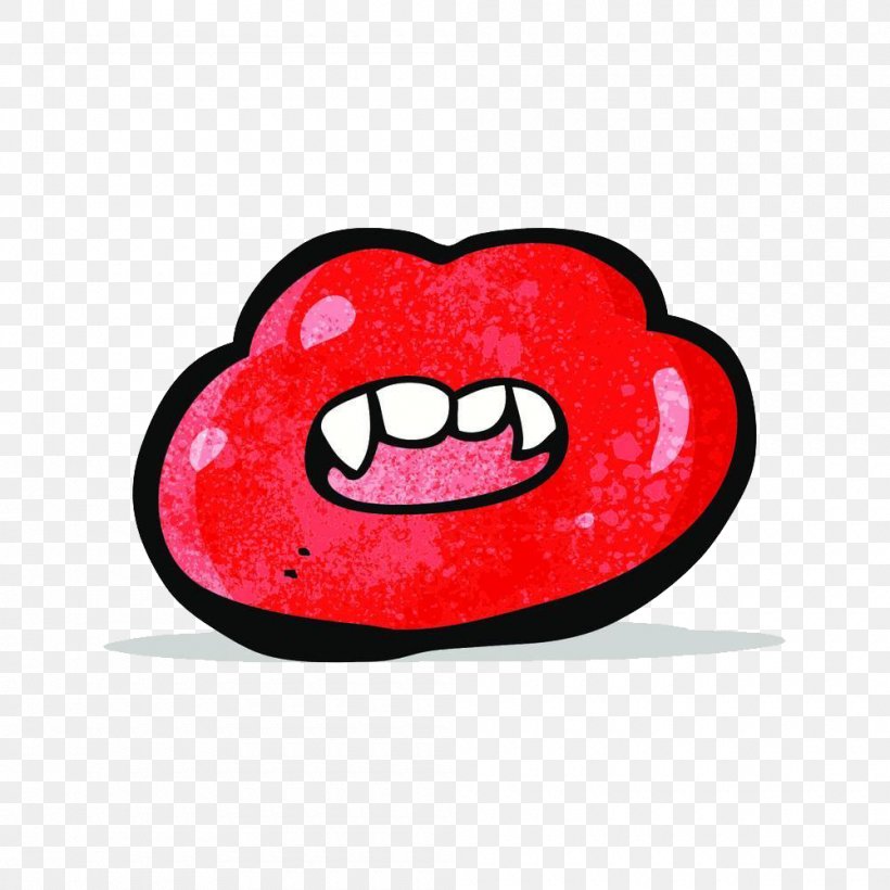 Lip Comics Cartoon, PNG, 1000x1000px, Watercolor, Cartoon, Flower, Frame, Heart Download Free