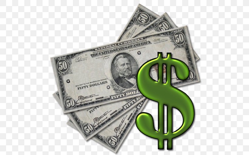 United States Dollar Money Market Clip Art, PNG, 512x512px, United States Dollar, Bit, Cash, Currency, Dollar Download Free