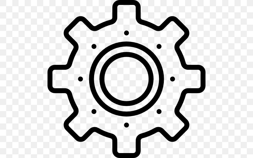 Gear, PNG, 512x512px, Gear, Area, Auto Part, Black And White, Royaltyfree Download Free