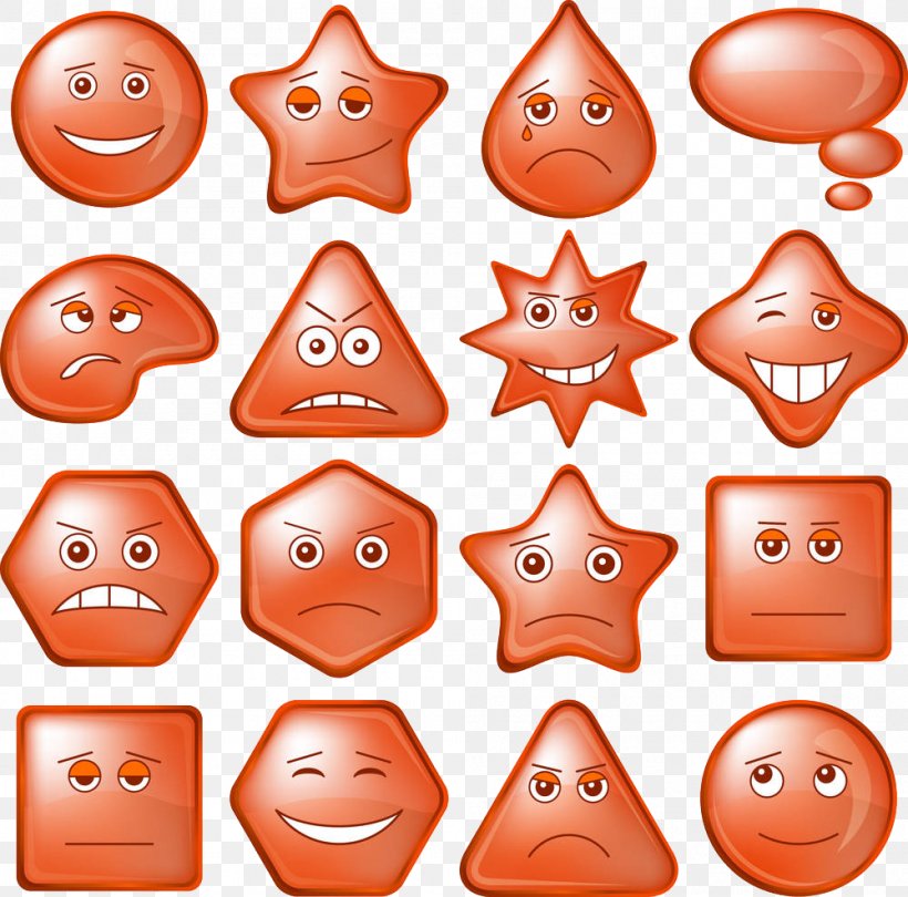 A Variety Of Shape Emoticons, PNG, 1000x988px, Smiley, Clip Art, Emoticon, Emotion, Face Download Free