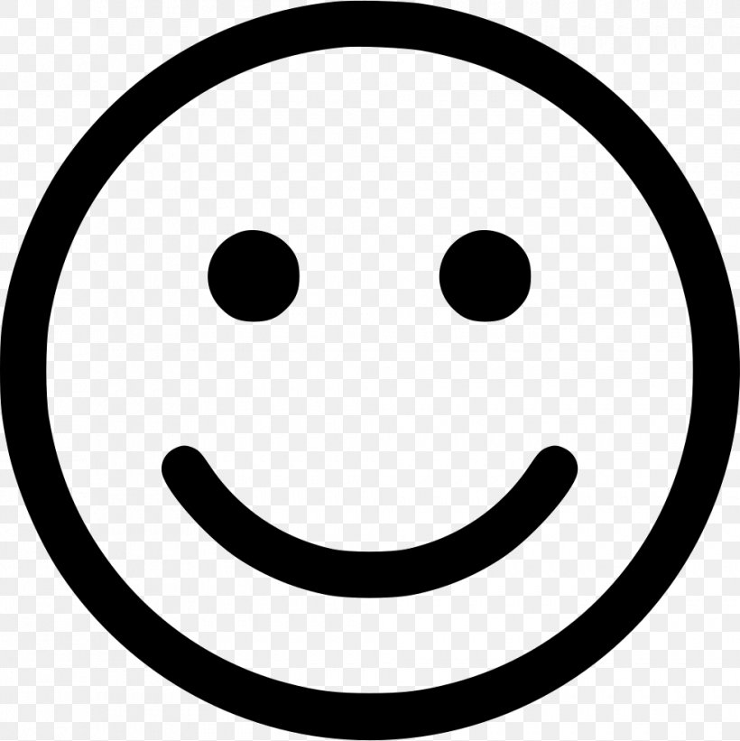 Emoticon Smiley Clip Art, PNG, 980x982px, Emoticon, Area, Black And White, Emotion, Face Download Free