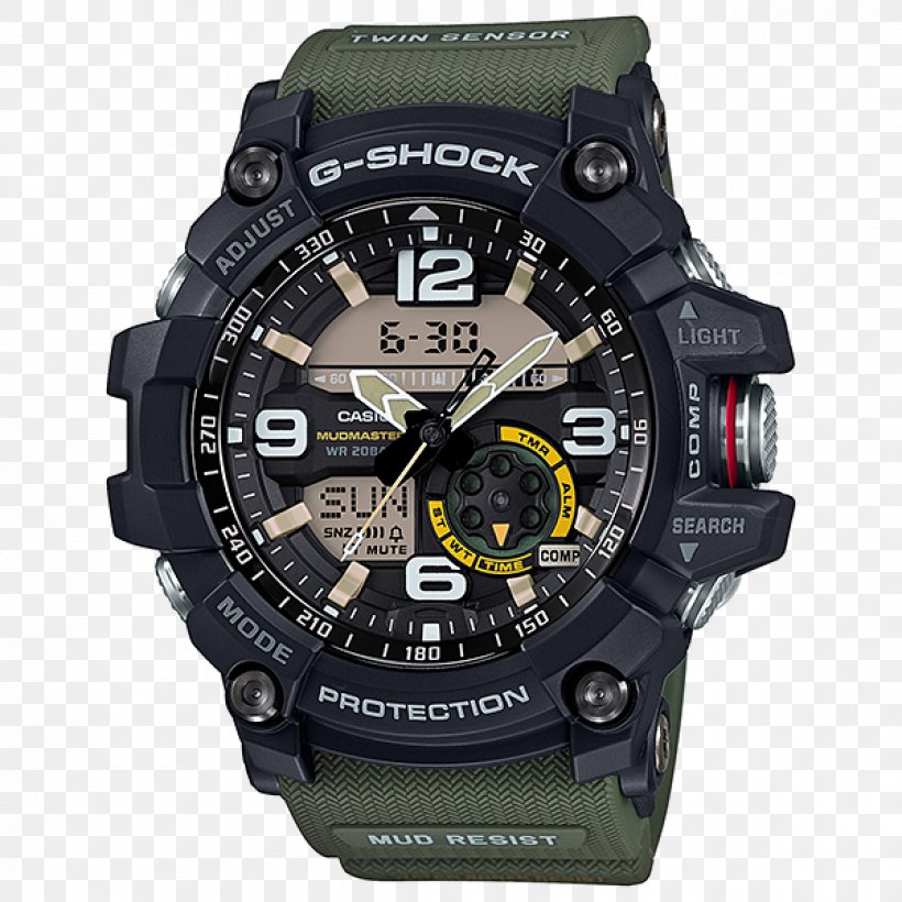 G-Shock Master Of G Mudmaster GG-1000 G-Shock Master Of G GWG1000 Watch, PNG, 1200x1200px, Master Of G, Brand, Casio, Chronograph, Gshock Download Free