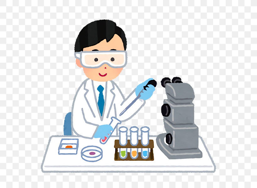 Cartoon Researcher Scientist Optical Instrument Chemist, PNG, 584x600px, Cartoon, Chemist, Laboratory, Laboratory Equipment, Optical Instrument Download Free