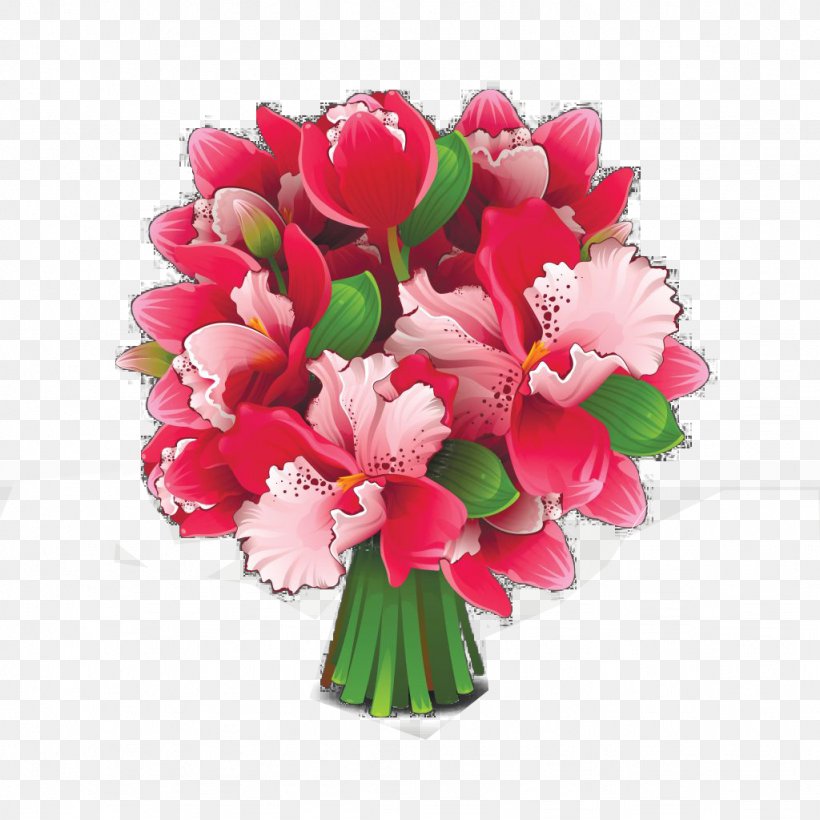 Flower Bouquet Euclidean Vector, PNG, 1024x1024px, Flower, Artificial Flower, Cut Flowers, Designer, Floral Design Download Free