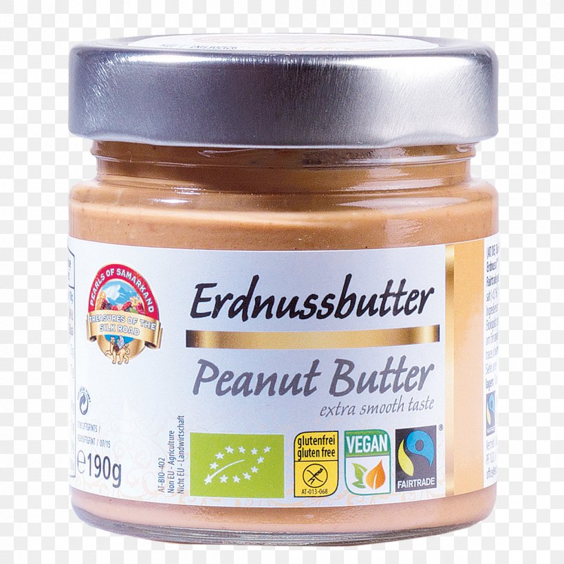 Organic Food Peanut Butter MERKUR Warenhandels AG Nut Butters, PNG, 1200x1200px, Organic Food, Butter, Cashew Butter, Condiment, Dish Download Free