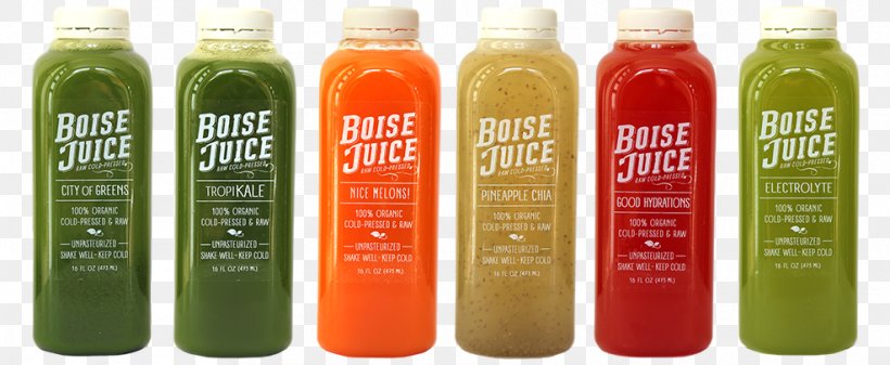 Boise Juice Company Cold-pressed Juice Juice Fasting Drink, PNG, 987x406px, Juice, Boise, Bottle, Coldpressed Juice, Detoxification Download Free