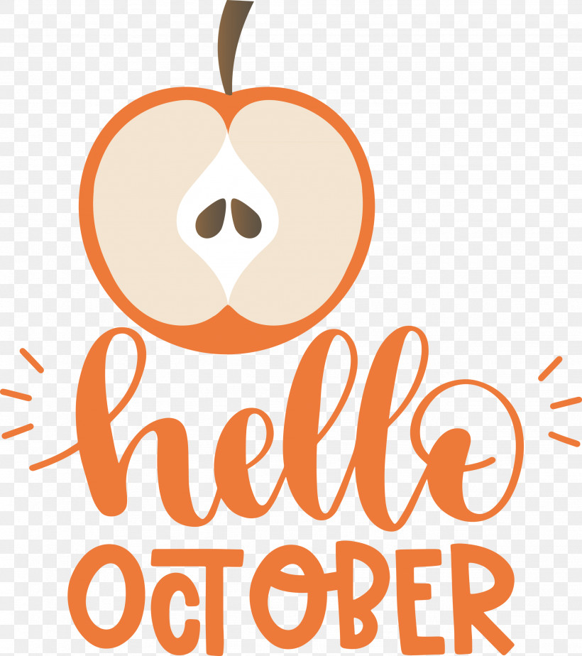 Hello October October, PNG, 2661x3000px, Hello October, Biology, Cartoon, Fruit, Geometry Download Free