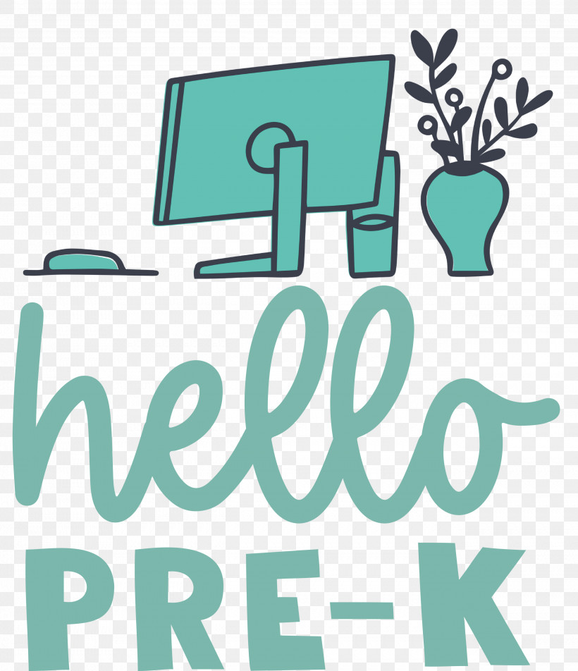 HELLO PRE K Back To School Education, PNG, 2583x3000px, Back To School, Behavior, Education, Green, Line Download Free