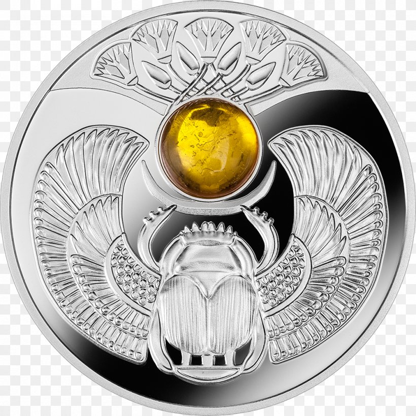 Silver Coin Ancient Egypt Scarabaeus Sacer, PNG, 1000x1000px, Silver, Amulet, Ancient Egypt, Coin, Heart Scarab Download Free