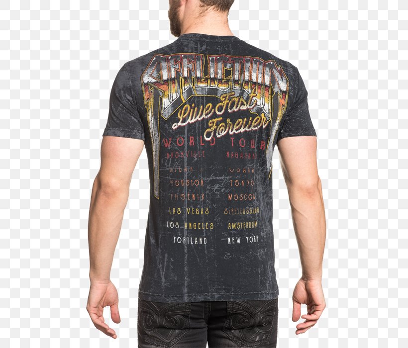 T-shirt Ultimate Fighting Championship Xtreme Couture Mixed Martial Arts Affliction Clothing, PNG, 700x700px, Tshirt, Affliction Clothing, Affliction Entertainment, Brand, Calvin Klein Download Free