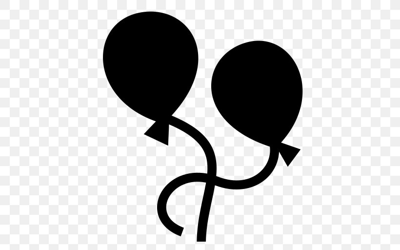 Toy Balloon Silhouette Clip Art, PNG, 512x512px, Balloon, Birthday, Black And White, Game, Gas Balloon Download Free