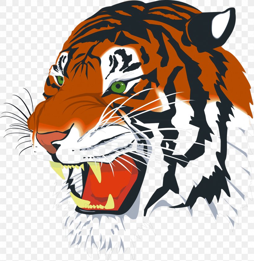Vector Graphics Clip Art Illustration Bengal Tiger Image, PNG, 1300x1338px, Bengal Tiger, Art, Big Cats, Black Tiger, Carnivore Download Free