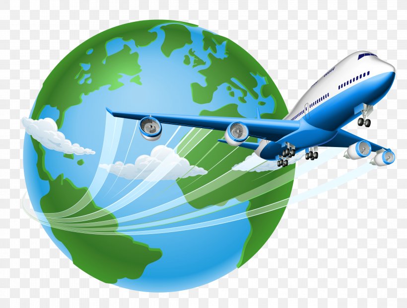 Globe Airplane Clip Art, PNG, 4668x3530px, Globe, Aerospace Engineering, Air Travel, Aircraft, Airplane Download Free
