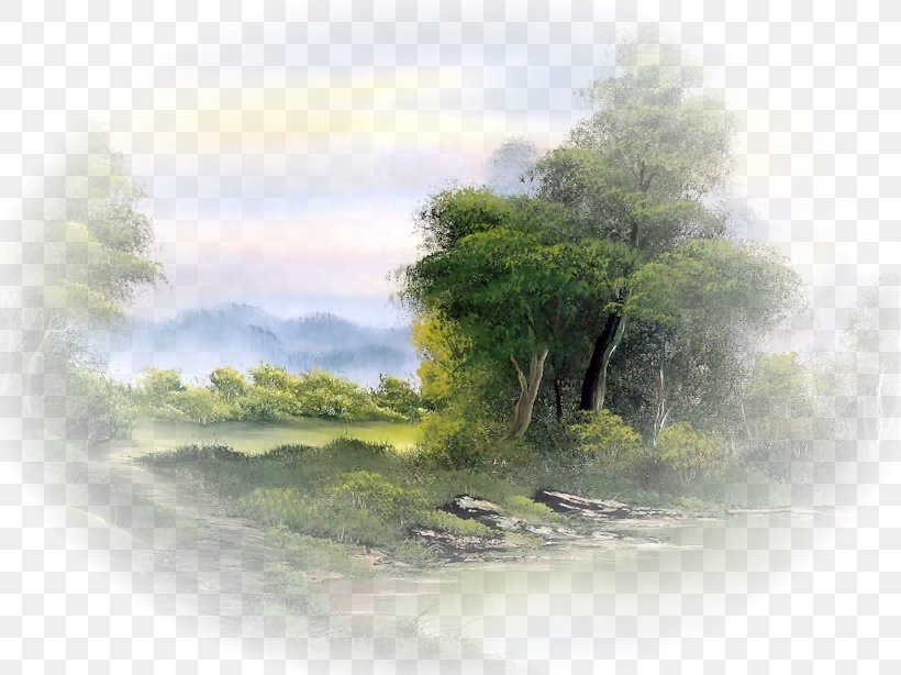 More Of The Joy Of Painting Oil Painting Painter Landscape Painting, PNG, 819x614px, More Of The Joy Of Painting, Art, Artist, Bob Ross, Fog Download Free