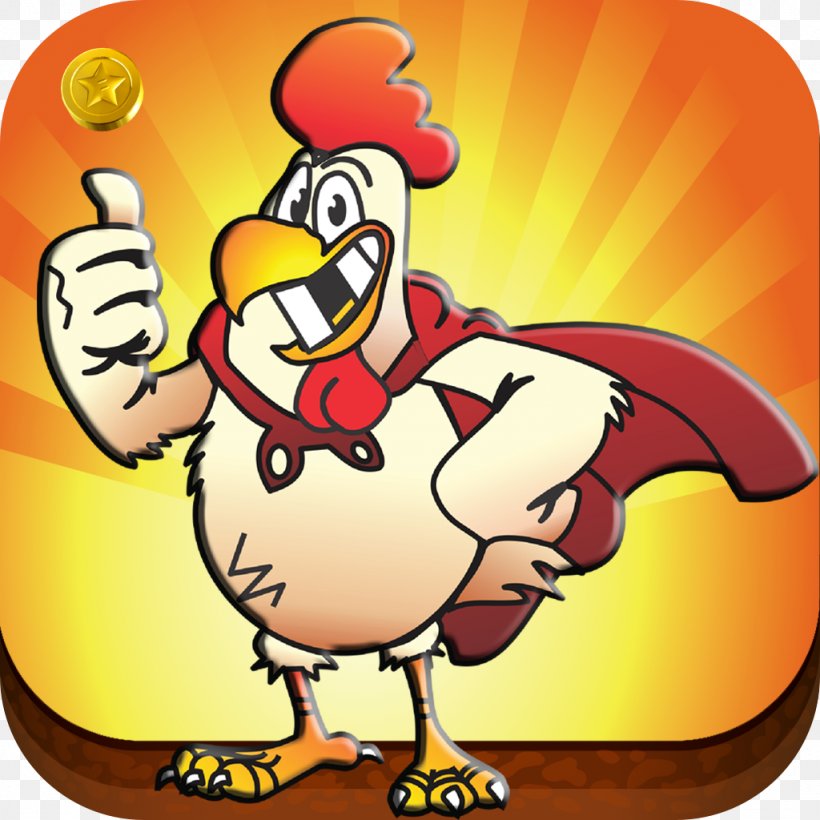 Rooster Chicken Game Real Racing 3 Race Pro, PNG, 1024x1024px, Rooster, Beak, Bird, Cartoon, Chicken Download Free