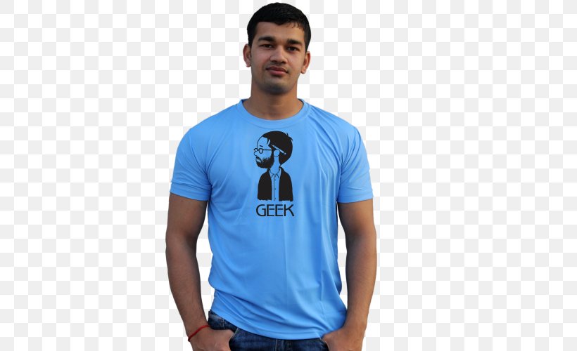 T-shirt Shoulder Sleeve, PNG, 500x500px, Tshirt, Blue, Clothing, Cobalt Blue, Electric Blue Download Free