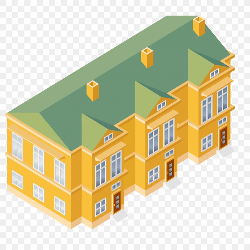 Isometric Projection House Building Clip Art, PNG, 1276x1276px, Isometric Projection, Architecture, Building, Cottage, Drawing Download Free