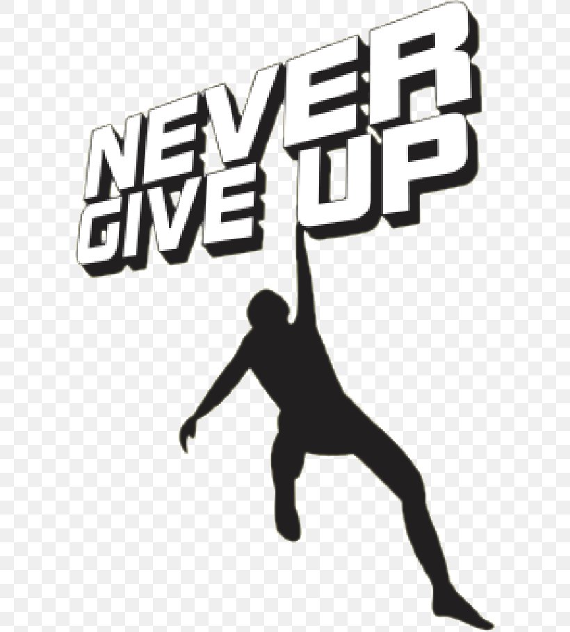 Never Give Up Logo Project English, PNG, 605x909px, 2012, Never Give Up, Area, Black And White, Brand Download Free