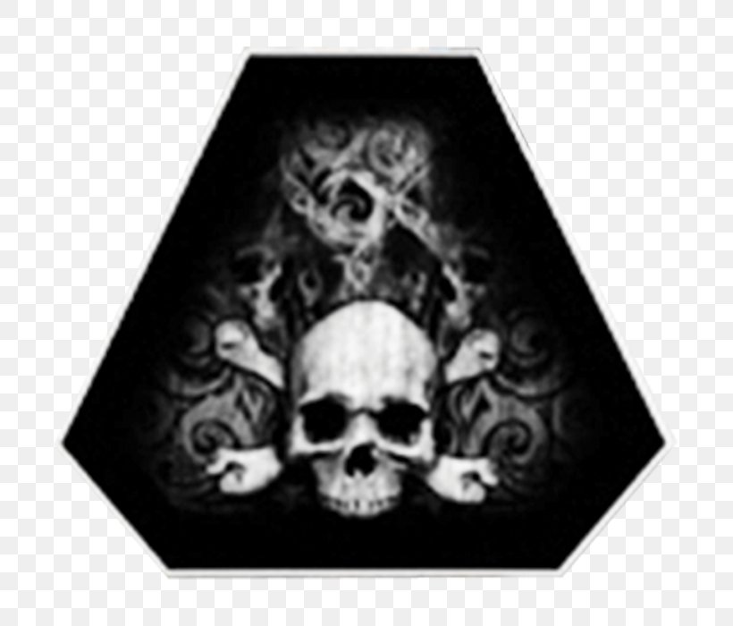 Skull White Black M, PNG, 700x700px, Skull, Black, Black And White, Black M, Bone Download Free