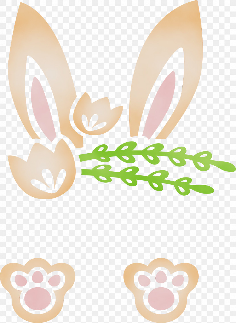 Sticker Logo, PNG, 2189x3000px, Easter Bunny, Cute Rabbit, Easter Day, Logo, Paint Download Free