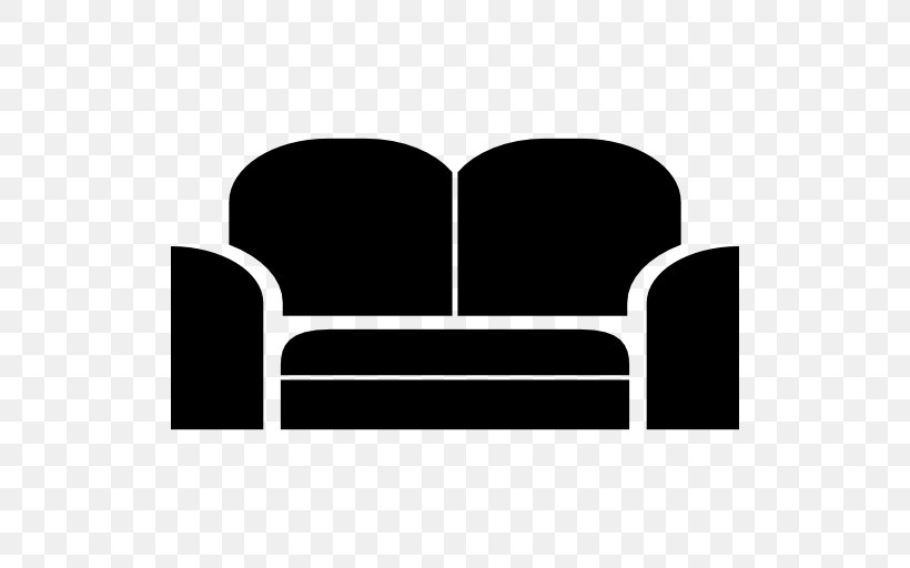 Couch Furniture Sofa Bed, PNG, 512x512px, Couch, Area, Bed, Black, Black And White Download Free