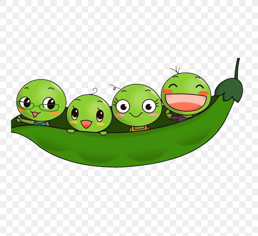 Pea Bean Child Cartoon Plush, PNG, 750x750px, Pea, Amphibian, Bean, Cartoon, Child Download Free