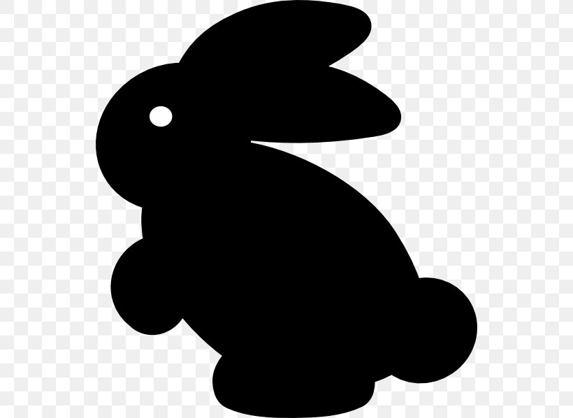 black and white rabbit clipart