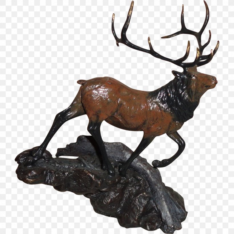 Bronze Sculpture Elk Reindeer, PNG, 1096x1096px, Bronze Sculpture, Antler, Bronze, Deer, Elk Download Free