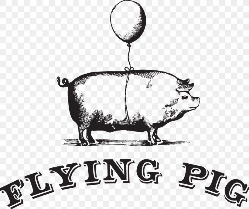 The Flying Pig Yaletown Flying Pig Marathon Restaurant Bockfest, PNG, 1000x839px, Pig, Black And White, Brand, Business, Carnivoran Download Free