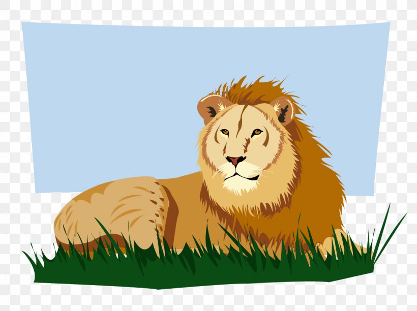 Lion Cartoon Clip Art, PNG, 1302x973px, Lion, Animal, Big Cat, Big Cats, Carnivoran Download Free