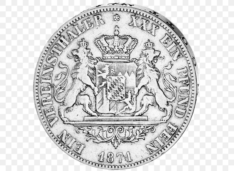 Coin Saxony Thaler Value States Of Germany, PNG, 600x600px, Coin, Ancient History, Black And White, Currency, Germany Download Free