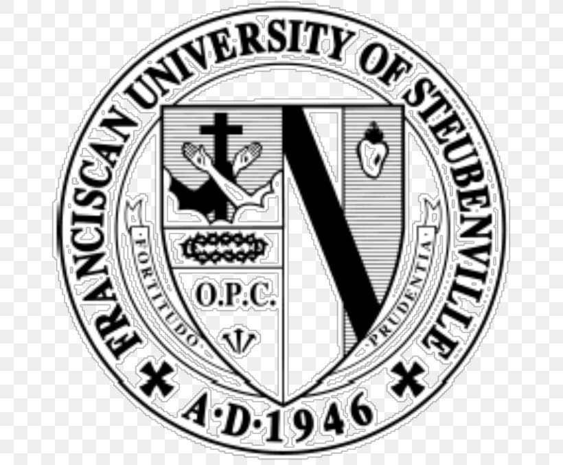 Franciscan University Of Steubenville Ave Maria University Weirton-Steubenville, WV-OH Metropolitan Statistical Area Fort Hays State University, PNG, 677x677px, Ave Maria University, Academic Degree, Area, Badge, Black And White Download Free