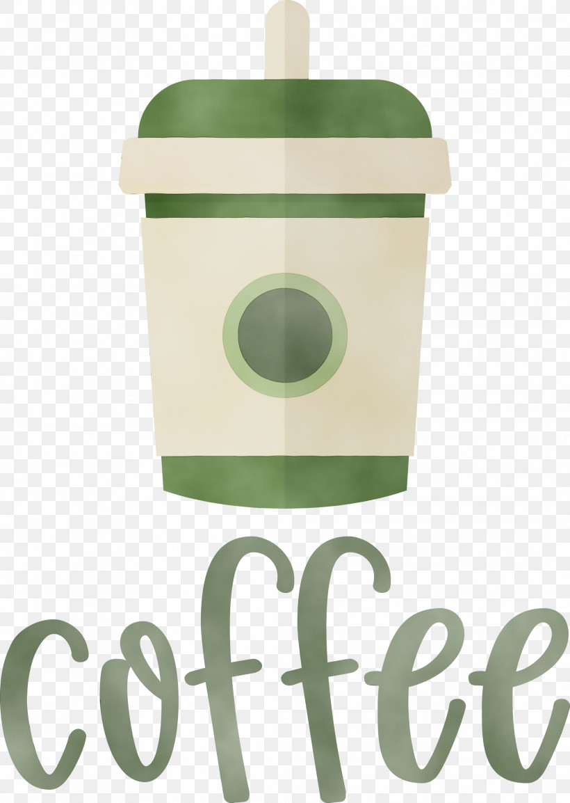Green Font, PNG, 2131x3000px, Coffee, Green, Paint, Watercolor, Wet Ink Download Free