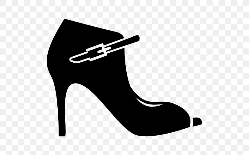 High-heeled Shoe Stiletto Heel Footwear Absatz, PNG, 512x512px, Shoe, Absatz, Black, Black And White, Boot Download Free