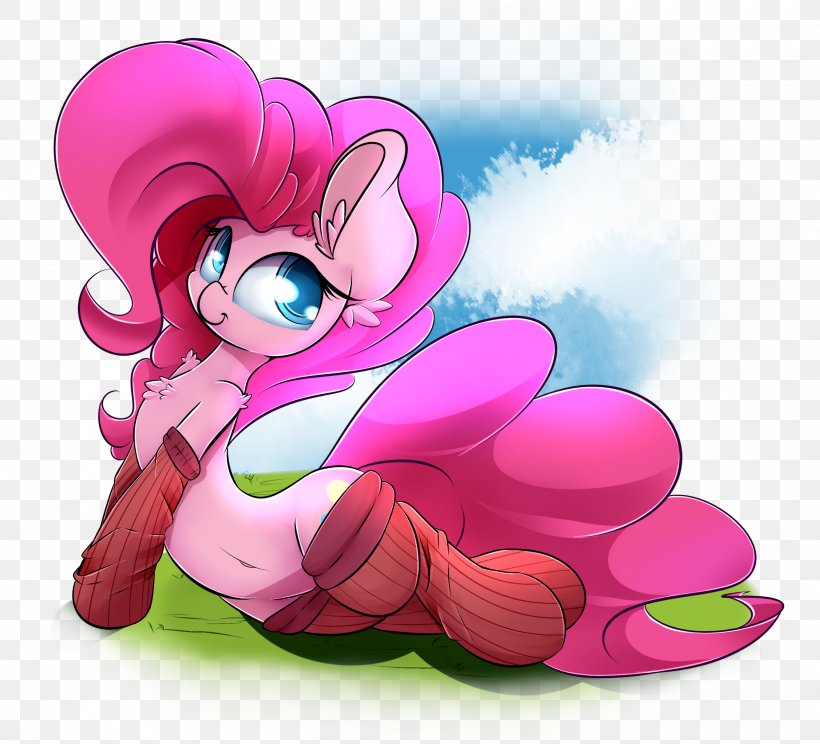 Pinkie Pie DeviantArt My Little Pony Cartoon, PNG, 2700x2450px, Watercolor, Cartoon, Flower, Frame, Heart Download Free