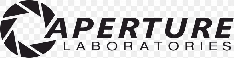 Portal 2 Aperture Laboratories Laboratory Science, PNG, 1785x447px, Portal, Aperture, Aperture Laboratories, Black And White, Brand Download Free