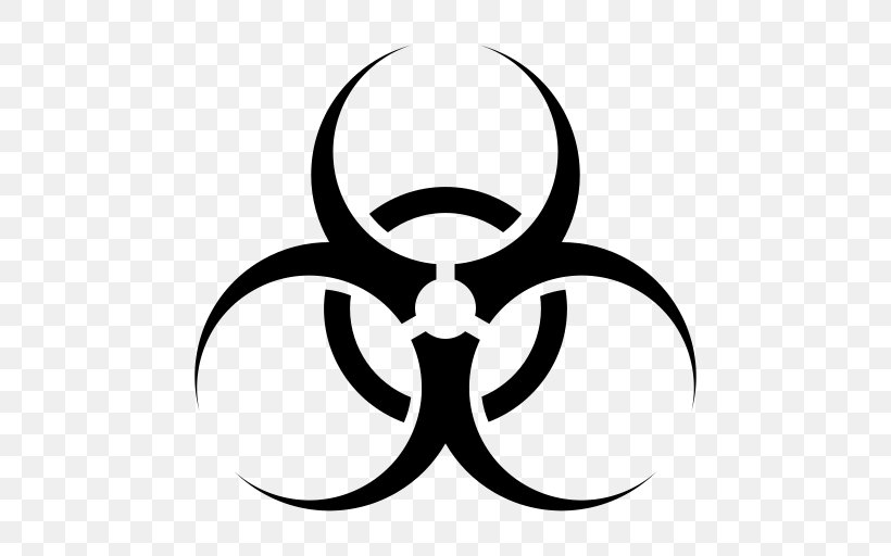 Biological Hazard Symbol Clip Art, PNG, 512x512px, Biological Hazard, Artwork, Black And White, Cdr, Color Download Free