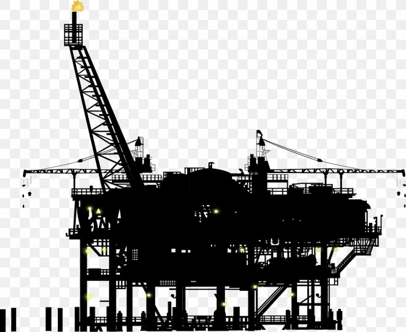 Drilling Rig Industry Oil Platform Petroleum Offshore Drilling, PNG, 976x798px, Drilling Rig, Crane, Engineering, Freight Transport, Hydrocarbon Exploration Download Free
